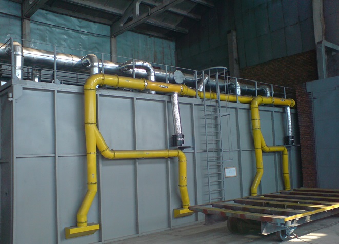 Система вытяжной вентиляции в камере метализации