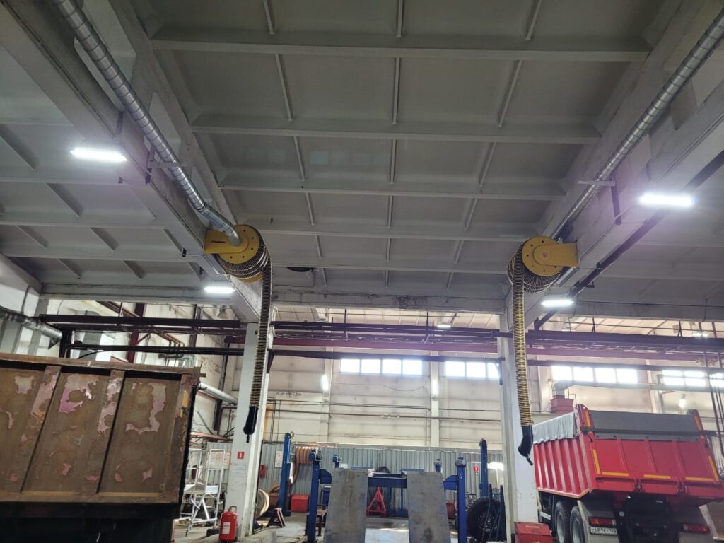 Вытяжные катушки для удаления выхлопных газов